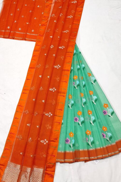 PURE ZARIKOTA HANDLOOM LEHANGA MATERIAL SET – L67