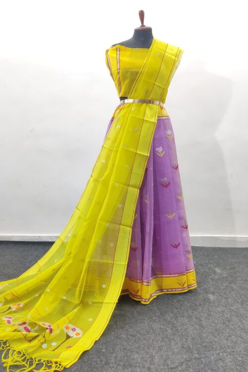 PURE ZARIKOTA HANDLOOM LEHANGA MATERIAL SET – L74