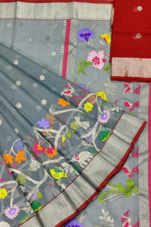 PURE SKIRT DESIGN ZARIKOTA HANDLOOM SAREE S-144