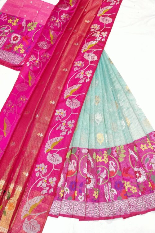 PURE ZARIKOTA HANDLOOM LEHANGA MATERIAL SET – L72