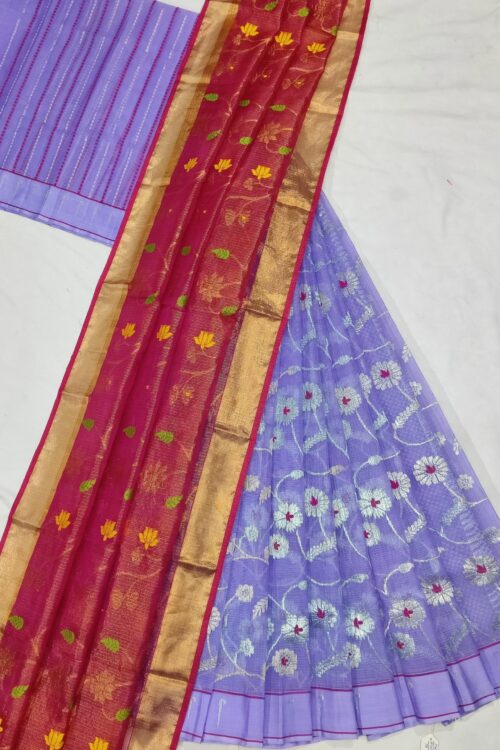 PURE ZARIKOTA HANDLOOM LEHANGA MATERIAL SET – L69