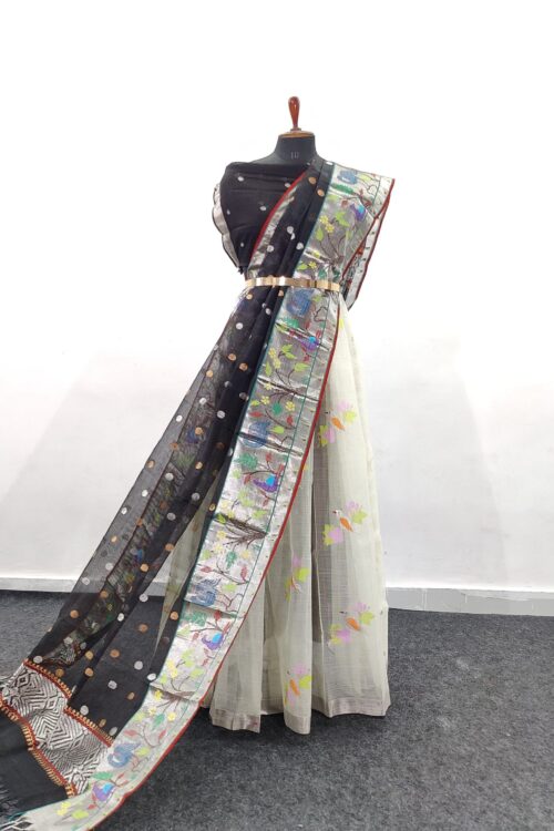 PURE ZARIKOTA HANDLOOM LEHANGA MATERIAL SET – L73