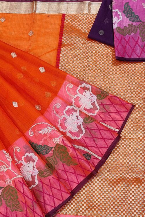 PURE BOTH SIDE PAITHANI BORDER ZARIKOTA HANDLOOM SAREE S-78