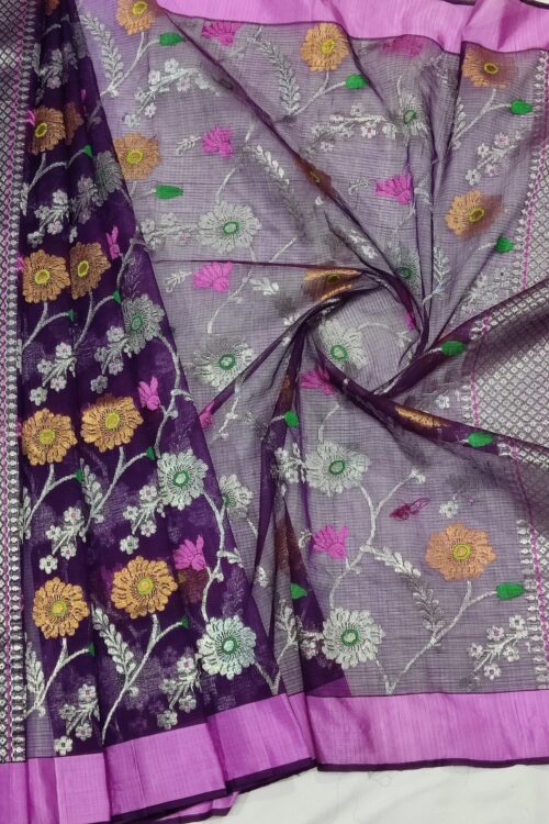 PURE ALL OVER JAAL ZARIKOTA HANDLOOM DUPATTA D-101