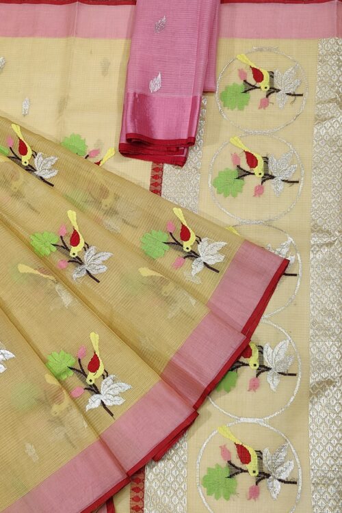 PURE ZARIKOTA HANDLOOM BUTA SAREE WITH BLOUSE B776