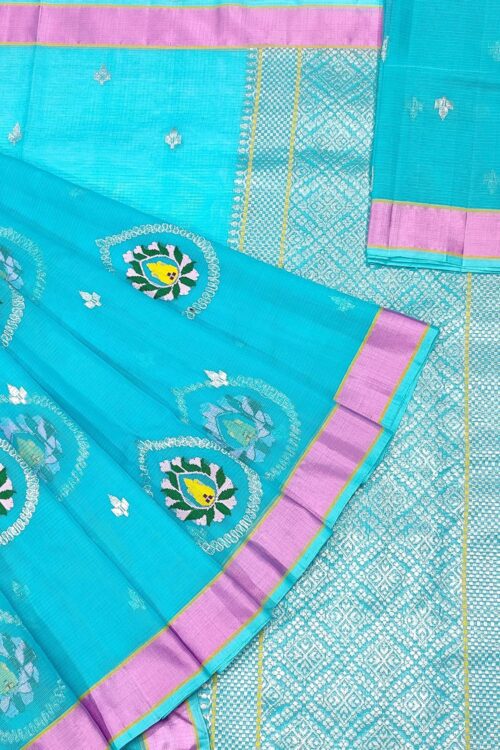 PURE ZARIKOTA HANDLOOM BUTA SAREE WITH BLOUSE B777