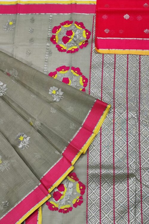 PURE ZARIKOTA HANDLOOM BUTA SAREE WITH BLOUSE B783