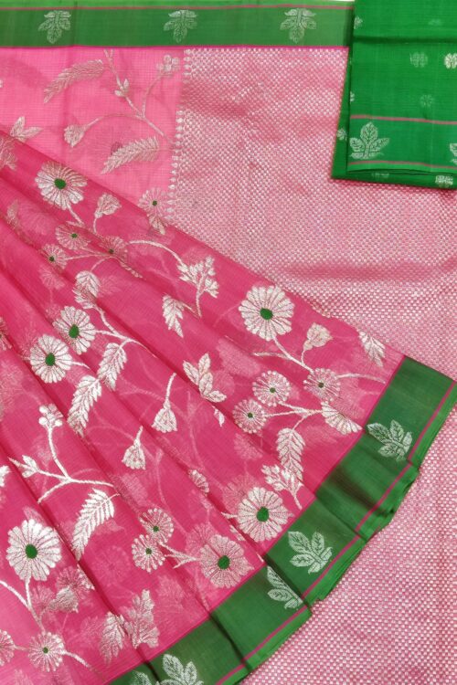 PURE ALL OVER JAAL ZARIKOTA HANDLOOM SAREE WITH BLOUSE_J340