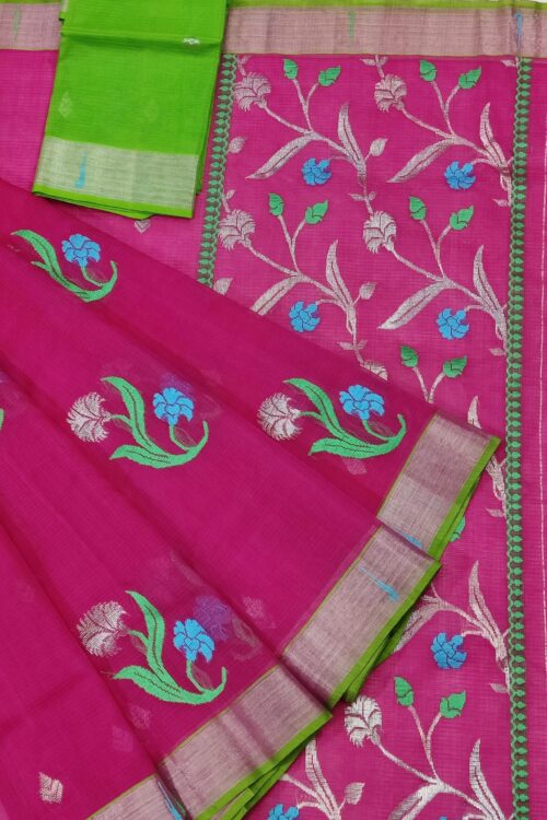 PURE ZARIKOTA HANDLOOM BUTA SAREE WITH BLOUSE B798