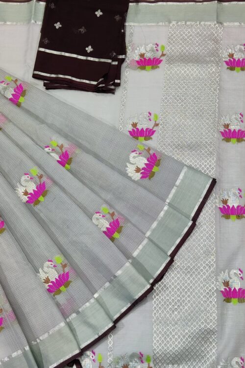 PURE ZARIKOTA HANDLOOM BUTA SAREE WITH BLOUSE B807