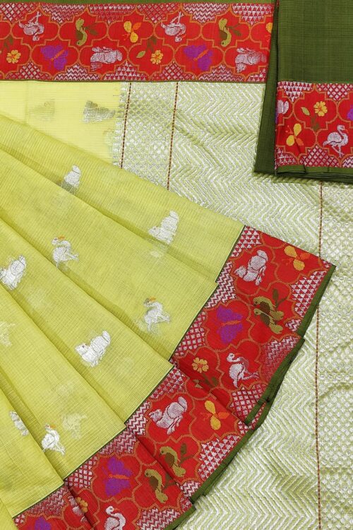 PURE BOTH SIDE PAITHANI BORDER ZARIKOTA HANDLOOM SAREE S-80
