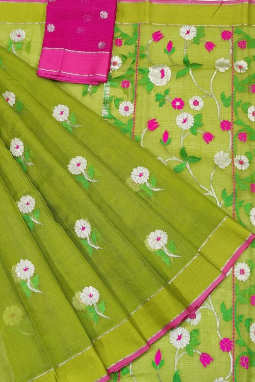 PURE ZARIKOTA HANDLOOM BUTA SAREE WITH BLOUSE B810