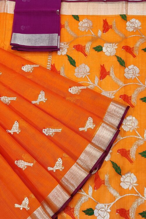 PURE ZARIKOTA HANDLOOM BUTA SAREE WITH BLOUSE B818