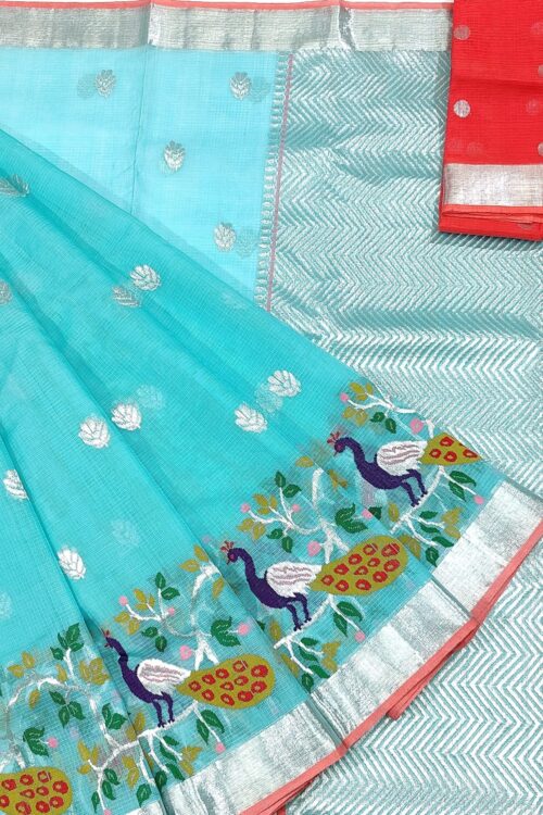 PURE SKIRT DESIGN ZARIKOTA HANDLOOM SAREE S-154