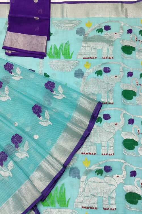 PURE ZARIKOTA HANDLOOM BUTA SAREE WITH BLOUSE B822