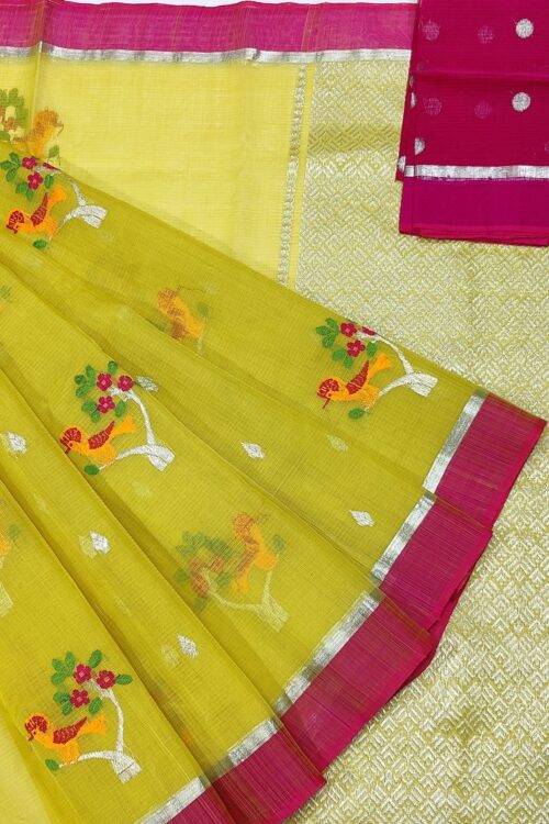 PURE ZARIKOTA HANDLOOM BUTA SAREE WITH BLOUSE B827