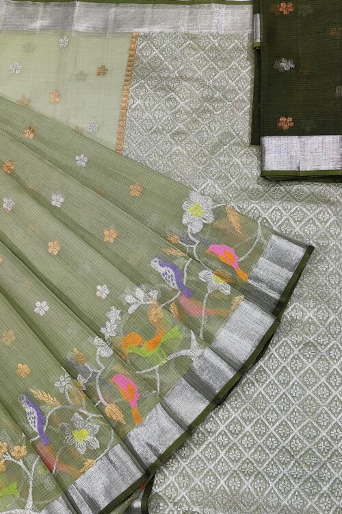 PURE SKIRT DESIGN ZARIKOTA HANDLOOM SAREE S-155
