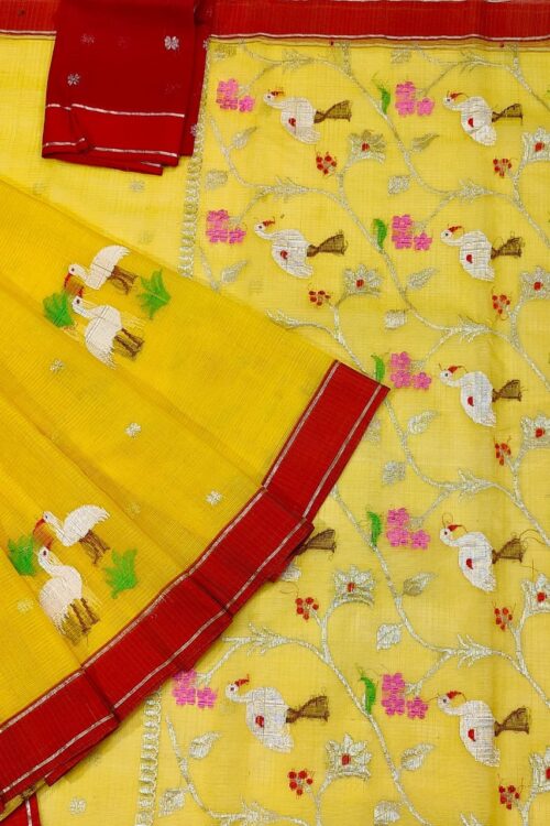 PURE ZARIKOTA HANDLOOM BUTA SAREE WITH BLOUSE B837