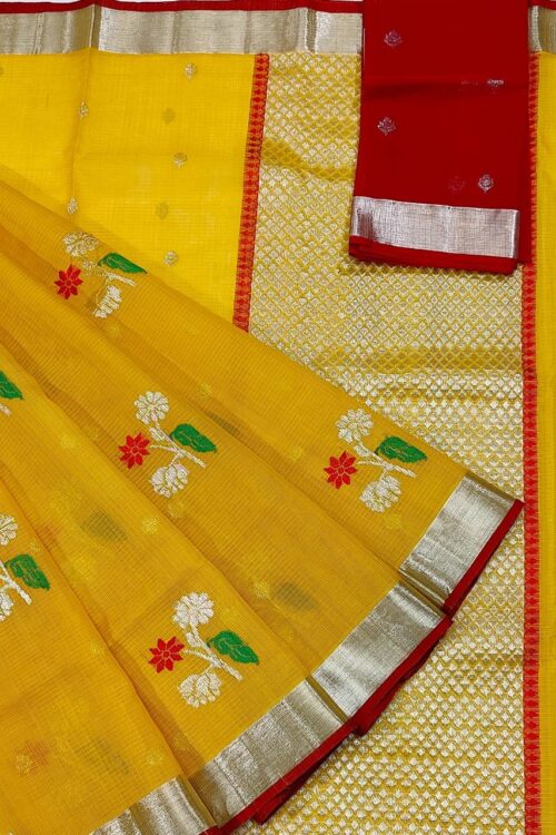 PURE ZARIKOTA HANDLOOM BUTA SAREE WITH BLOUSE B836