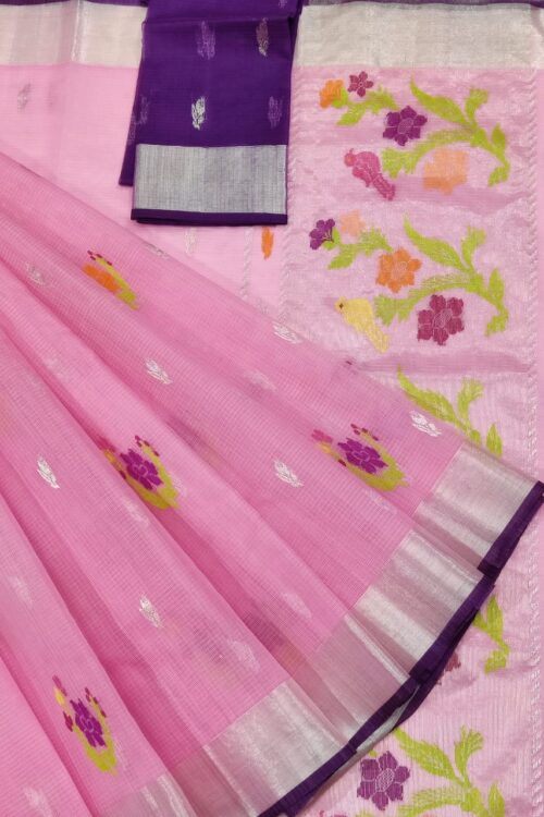 PURE ZARIKOTA HANDLOOM BUTA SAREE WITH BLOUSE B832