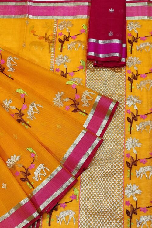 PURE ZARIKOTA HANDLOOM BUTA SAREE WITH BLOUSE B839