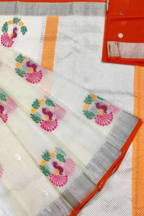 PURE ZARIKOTA HANDLOOM BUTA SAREE WITH BLOUSE B841