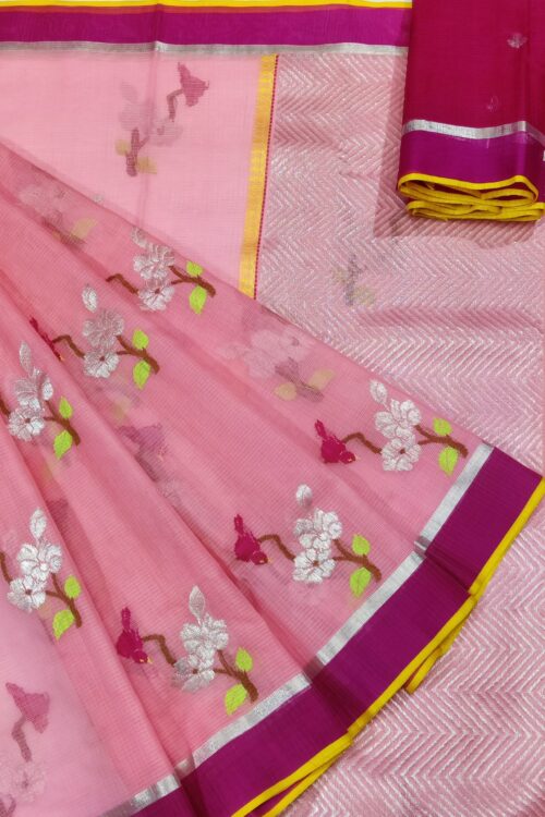 PURE ZARIKOTA HANDLOOM BUTA SAREE WITH BLOUSE B843