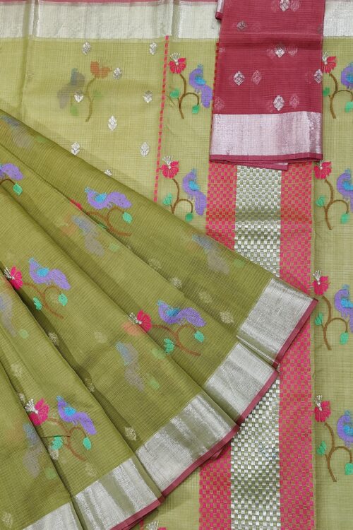 PURE ZARIKOTA HANDLOOM BUTA SAREE WITH BLOUSE B851