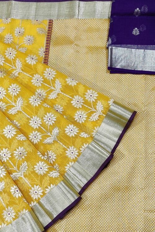 PURE ALL OVER JAAL ZARIKOTA HANDLOOM SAREE WITH BLOUSE_J355