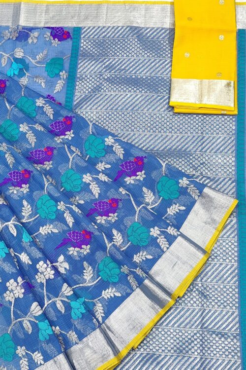 PURE ALL OVER JAAL ZARIKOTA HANDLOOM SAREE WITH BLOUSE_J358