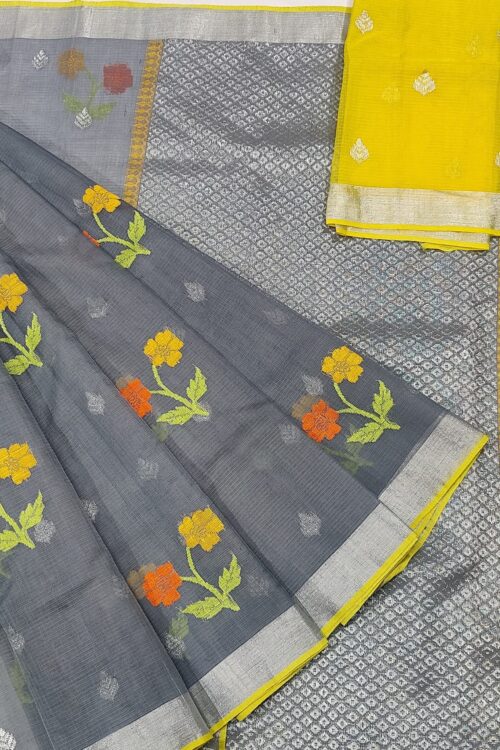 PURE ZARIKOTA HANDLOOM BUTA SAREE WITH BLOUSE B858