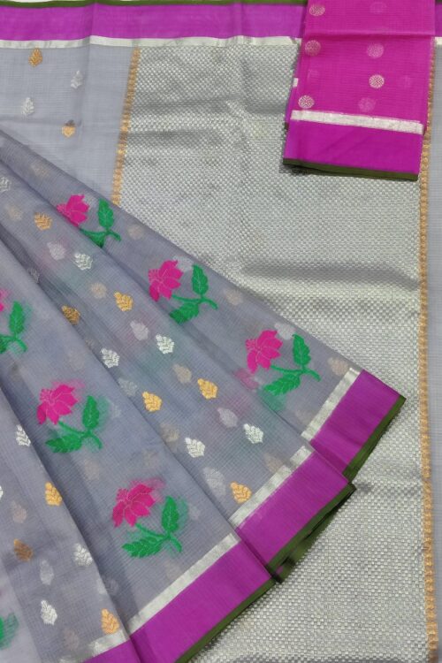 PURE ZARIKOTA HANDLOOM BUTA SAREE WITH BLOUSE B864