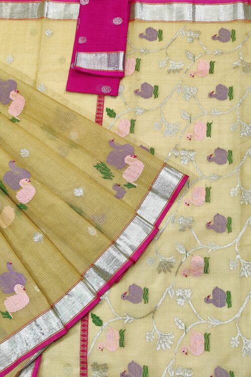 PURE ZARIKOTA HANDLOOM BUTA SAREE WITH BLOUSE B869