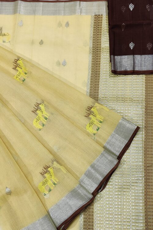 PURE ZARIKOTA HANDLOOM BUTA SAREE WITH BLOUSE B865