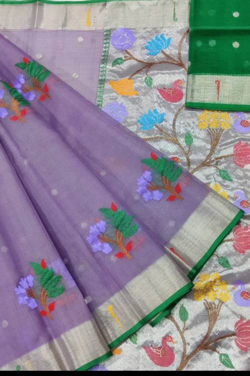 PURE ZARIKOTA HANDLOOM BUTA SAREE WITH BLOUSE B856