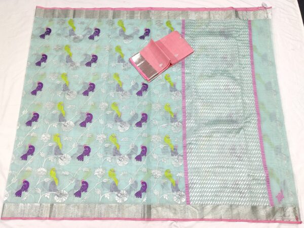 PURE ALL OVER JAAL ZARIKOTA HANDLOOM SAREE WITH BLOUSE_J338 - Image 4