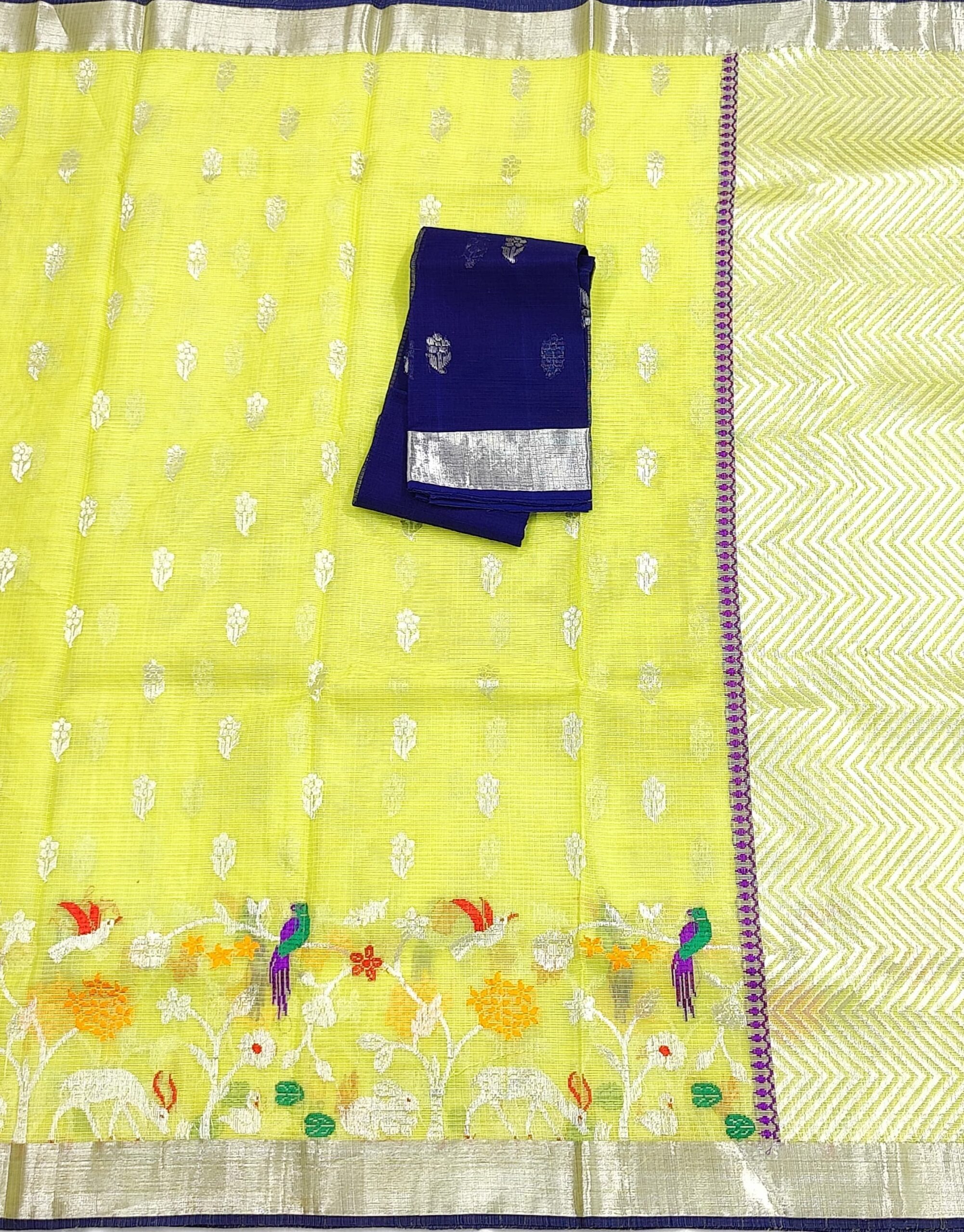 PURE SKIRT DESIGN ZARIKOTA HANDLOOM SAREE S-156 - Image 3