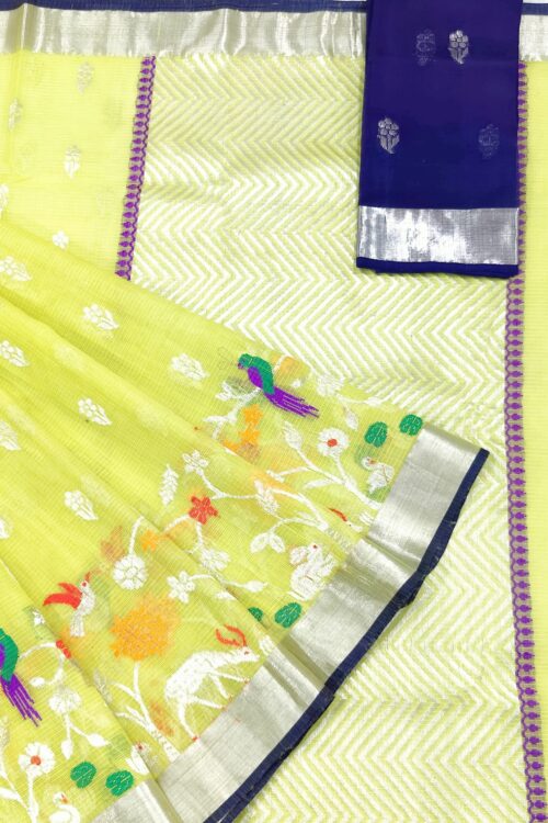 PURE SKIRT DESIGN ZARIKOTA HANDLOOM SAREE S-156