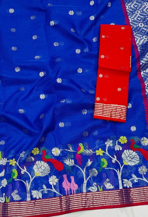 PURE SKIRT DESIGN ZARIKOTA HANDLOOM SAREE S-170 - Image 2