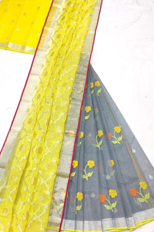 PURE ZARIKOTA HANDLOOM LEHANGA MATERIAL SET – L78
