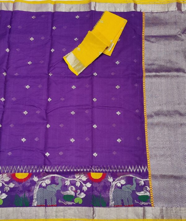 PURE SKIRT DESIGN ZARIKOTA HANDLOOM SAREE S-162 - Image 3