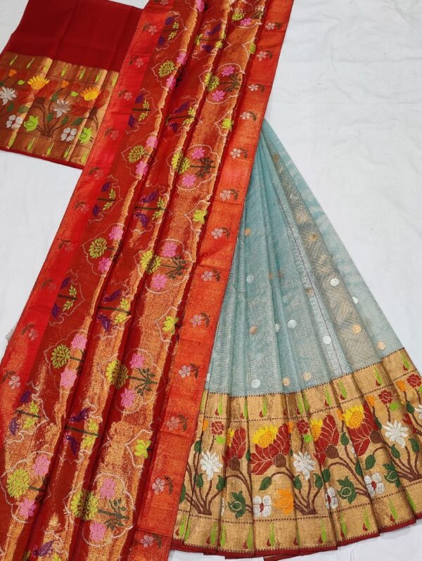 PURE ZARIKOTA HANDLOOM LEHANGA MATERIAL SET - L83