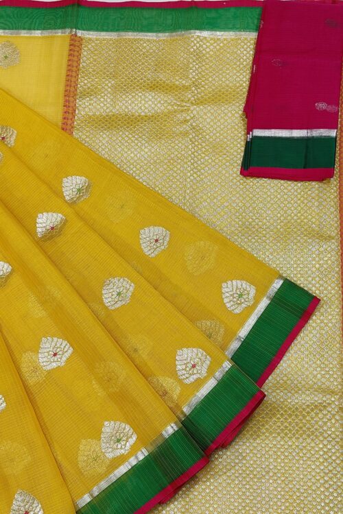 PURE ZARIKOTA HANDLOOM BUTA SAREE WITH BLOUSE B873