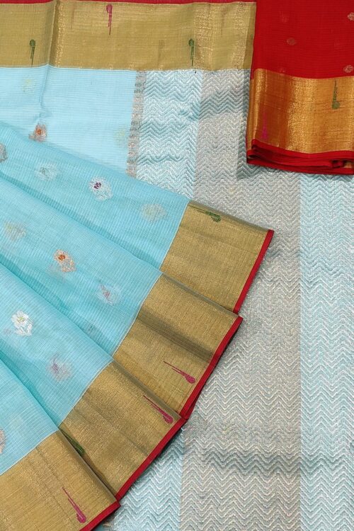 PURE ZARIKOTA HANDLOOM BUTA SAREE WITH BLOUSE B871