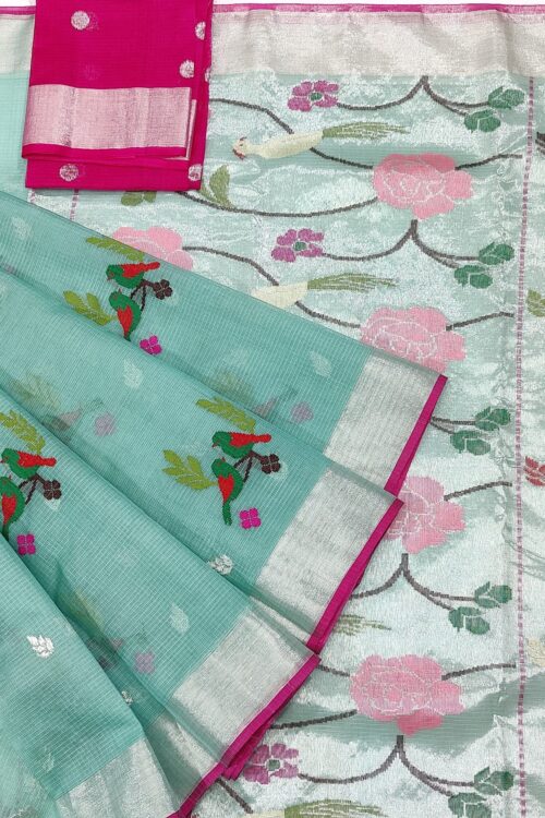 PURE ZARIKOTA HANDLOOM BUTA SAREE WITH BLOUSE B882