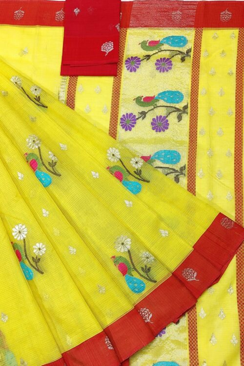 PURE ZARIKOTA HANDLOOM BUTA SAREE WITH BLOUSE B874