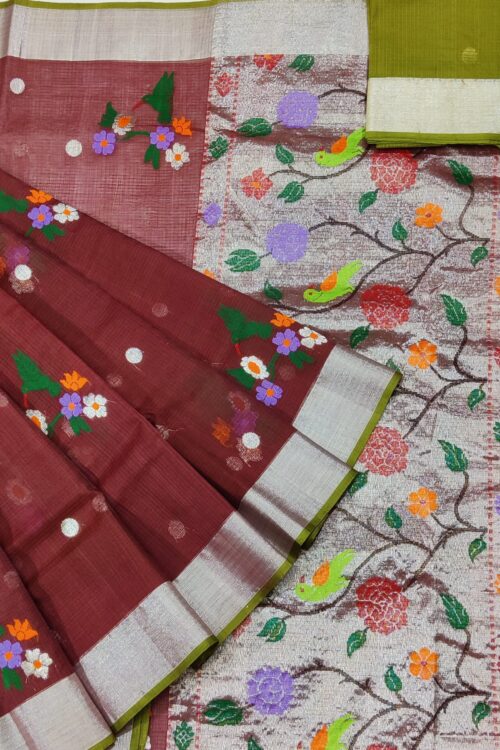 PURE ZARIKOTA HANDLOOM BUTA SAREE WITH BLOUSE B887