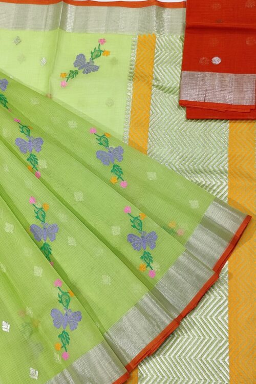 PURE ZARIKOTA HANDLOOM BUTA SAREE WITH BLOUSE B888