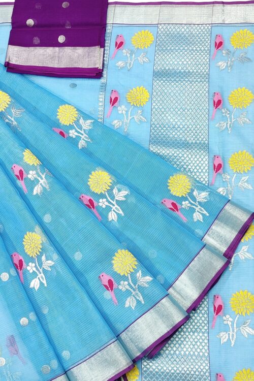 PURE ZARIKOTA HANDLOOM BUTA SAREE WITH BLOUSE B908