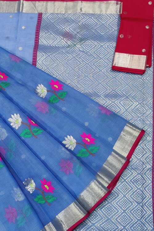 PURE ZARIKOTA HANDLOOM BUTA SAREE WITH BLOUSE B911